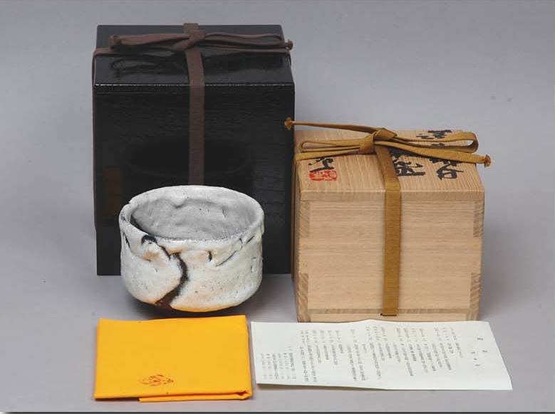 人間国宝 清水卯一 蓬莱掛分茶碗: 人気の人間国宝の工芸品・茶碗の購入